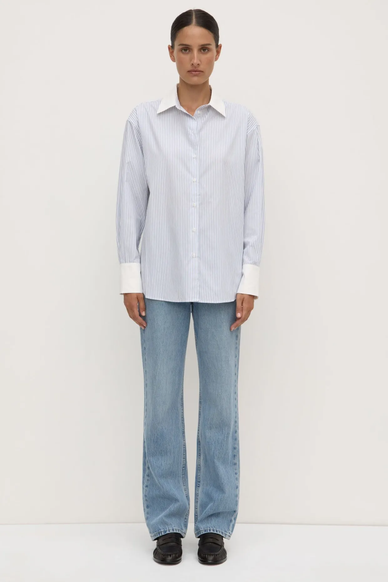 Alec Poplin Stripe Shirt