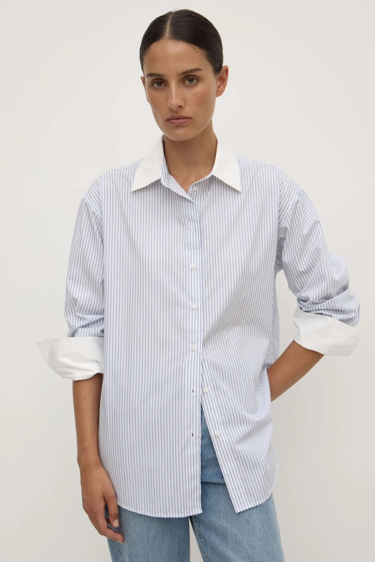 Alec Poplin Stripe Shirt