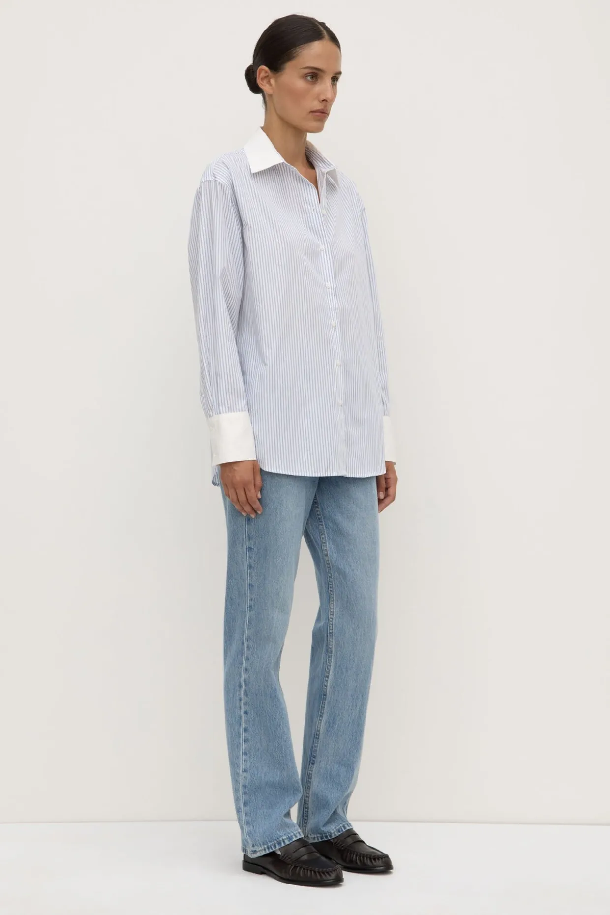 Alec Poplin Stripe Shirt