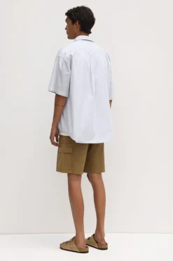 Alec Poplin Stripe Short Sleeve Shirt