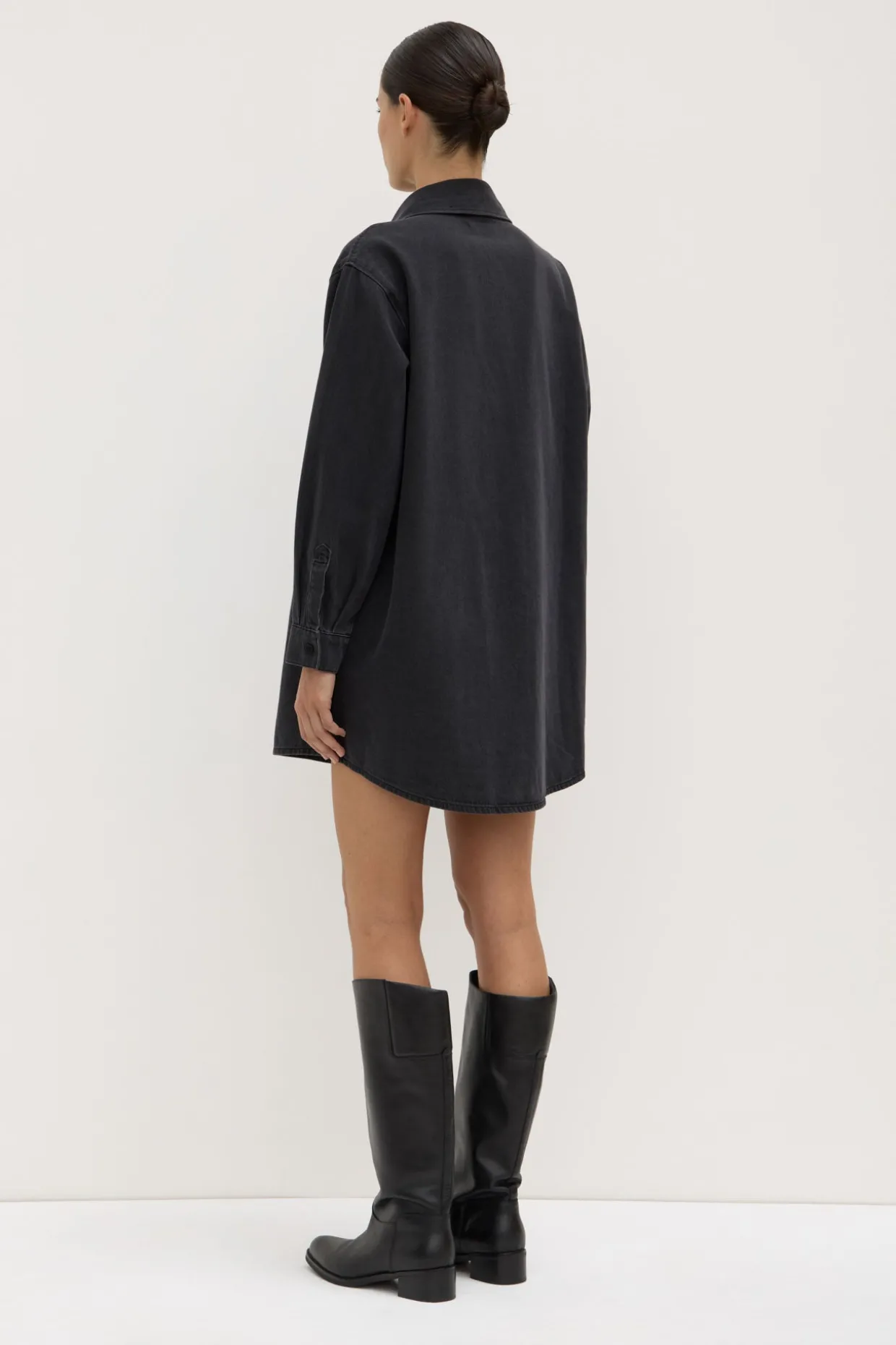 Athena Denim Shirt Dress