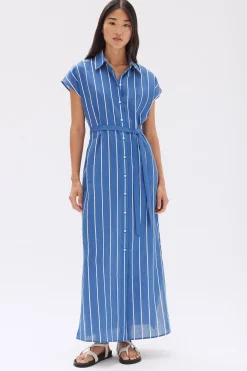 Ayla Stripe Shirt Dress