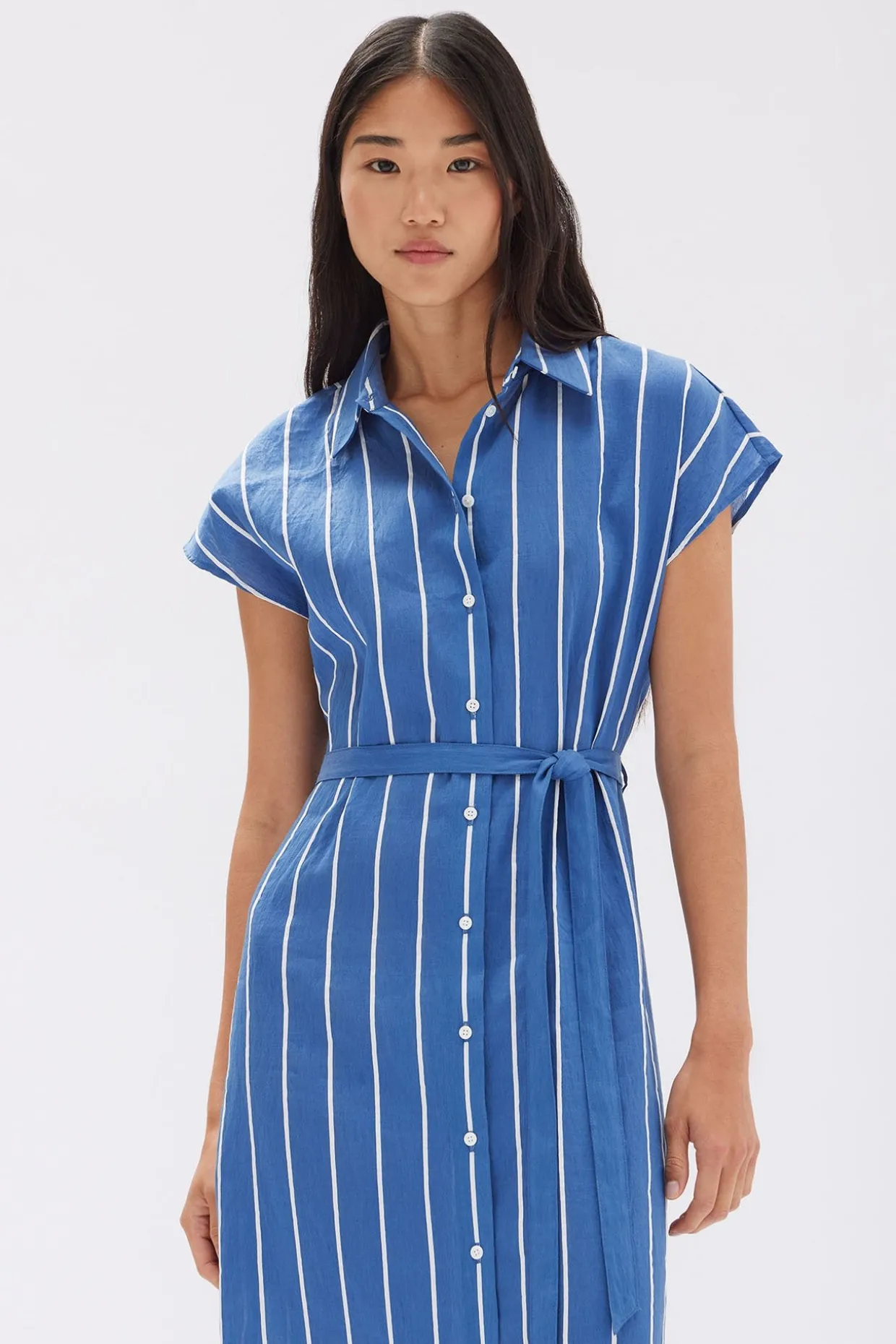 Ayla Stripe Shirt Dress