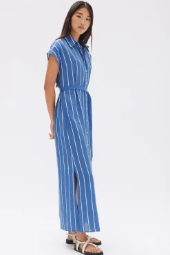 Ayla Stripe Shirt Dress