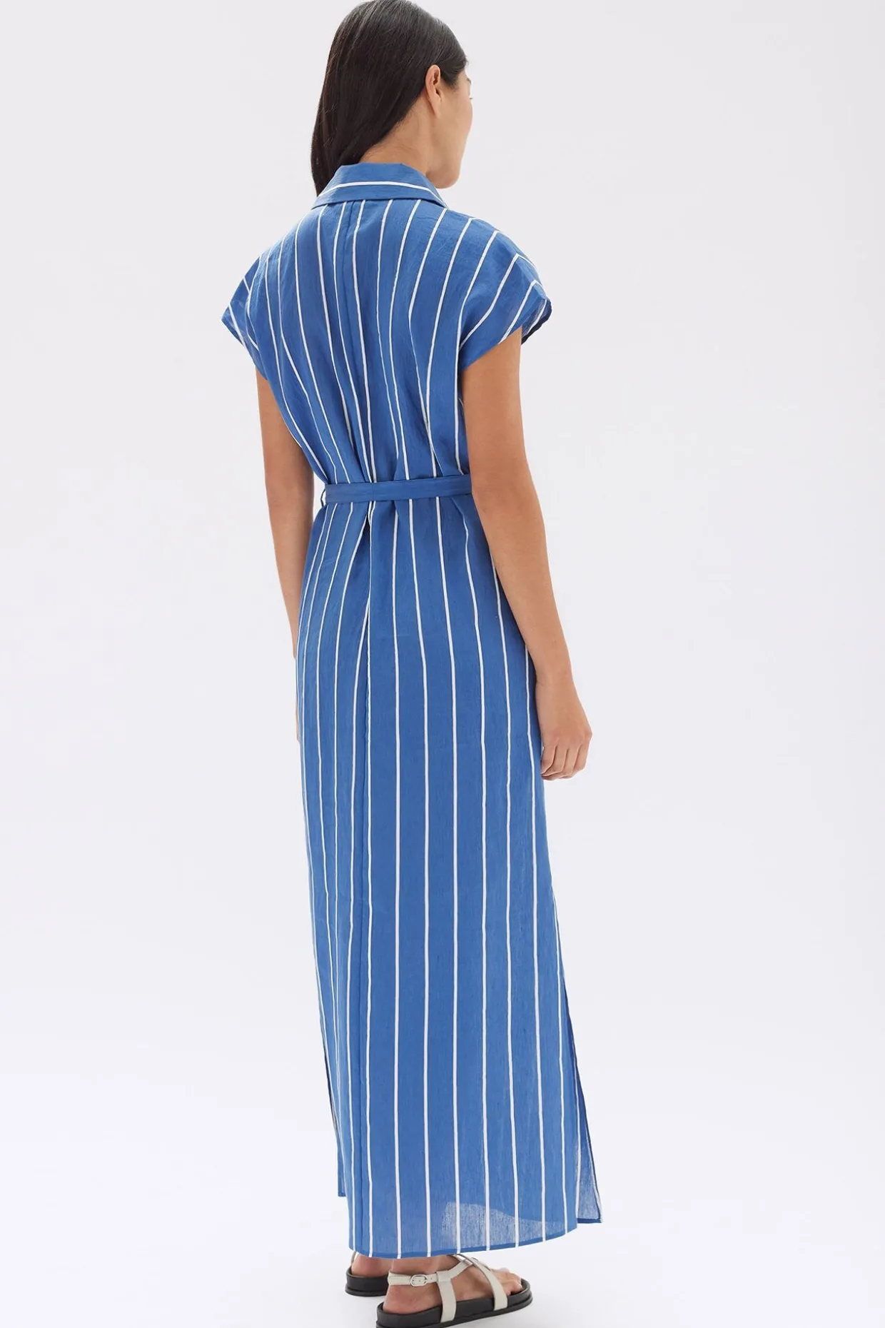 Ayla Stripe Shirt Dress