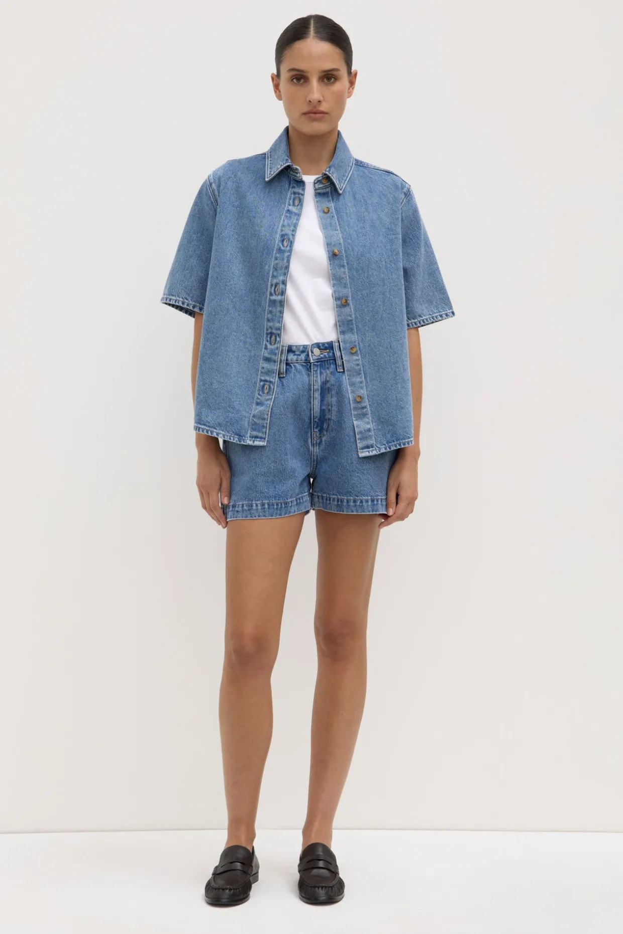 Boxy Denim Short
