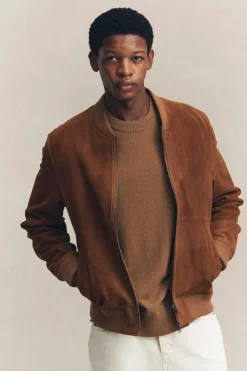 Finlay Suede Bomber Jacket