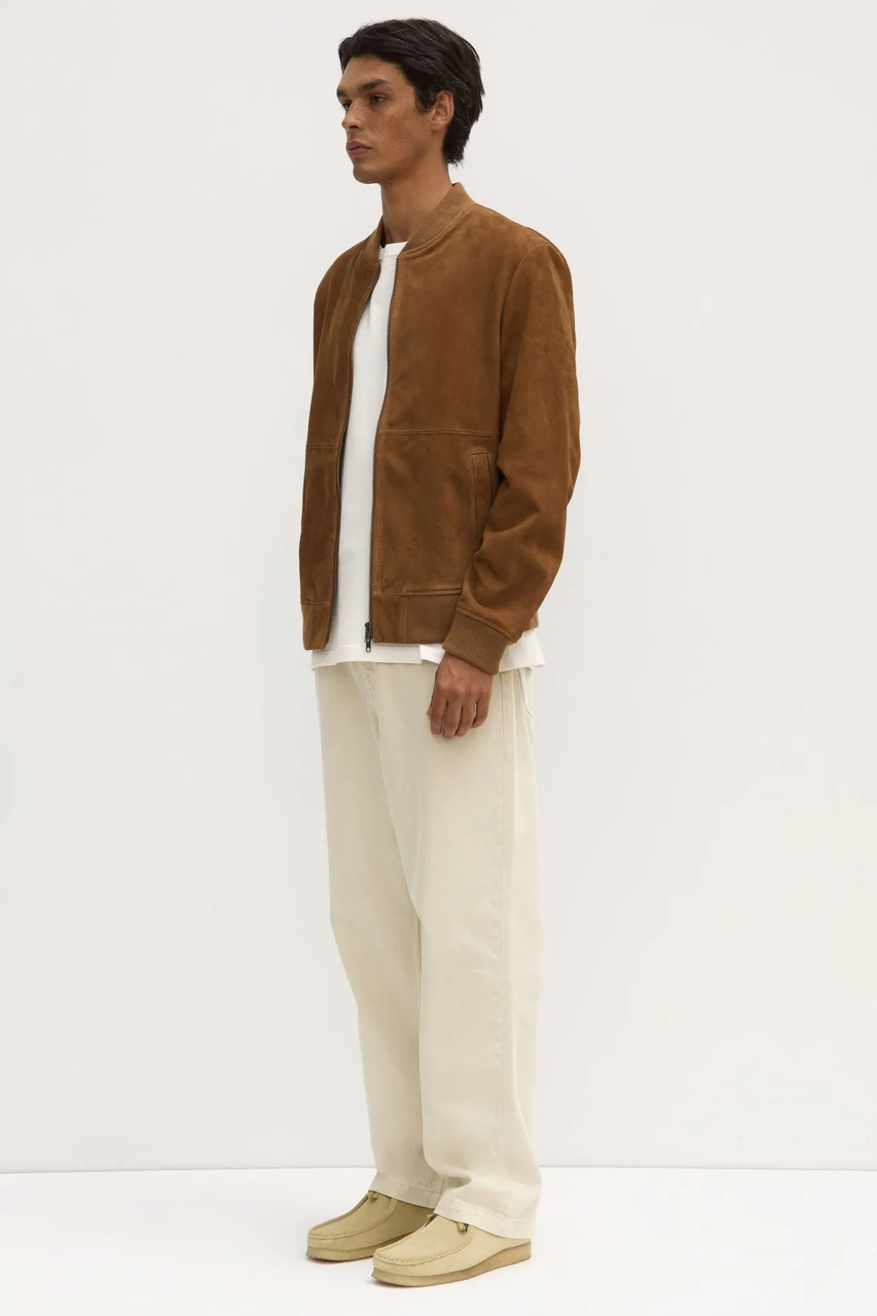 Finlay Suede Bomber Jacket