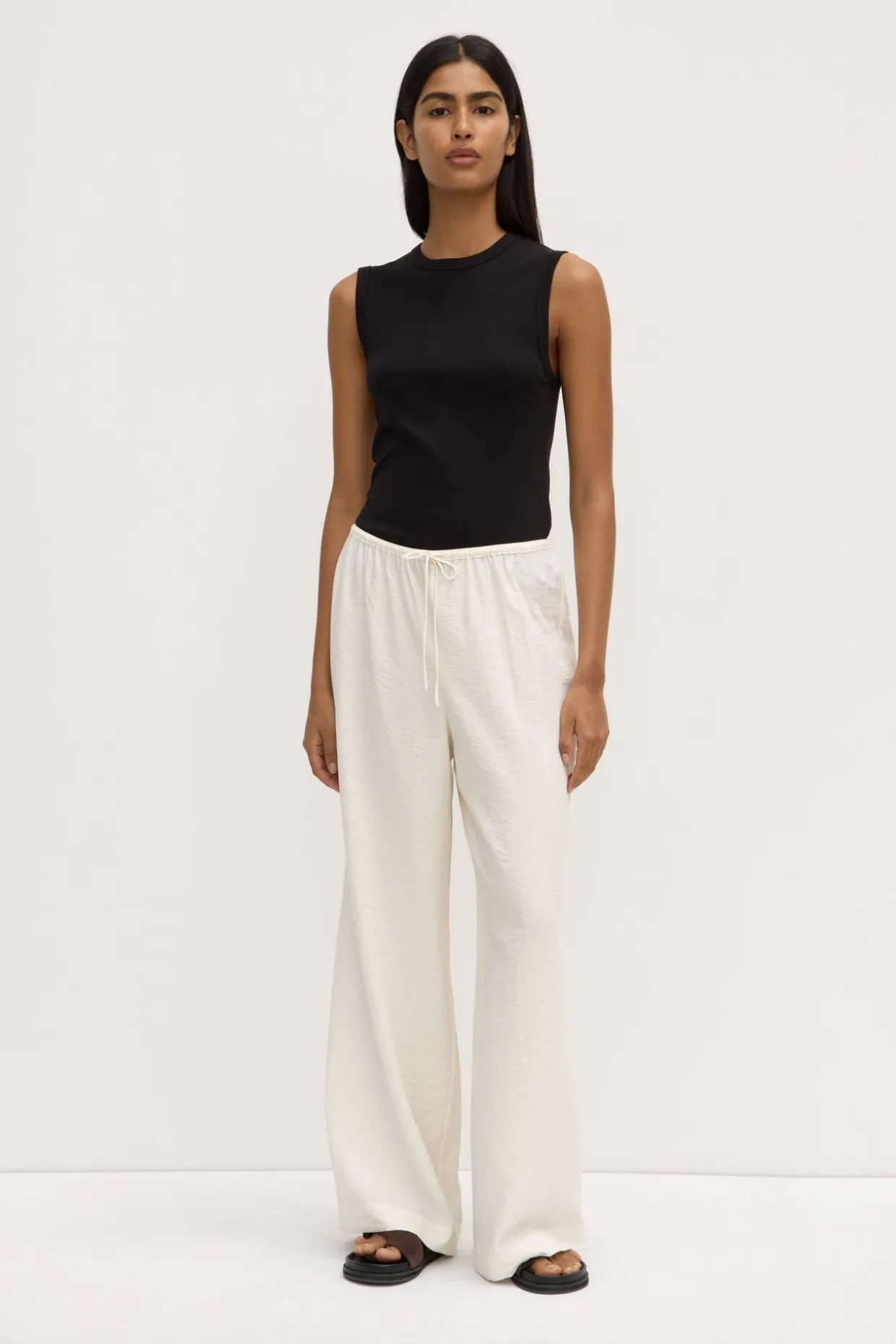 Heather Silk Blend Pant