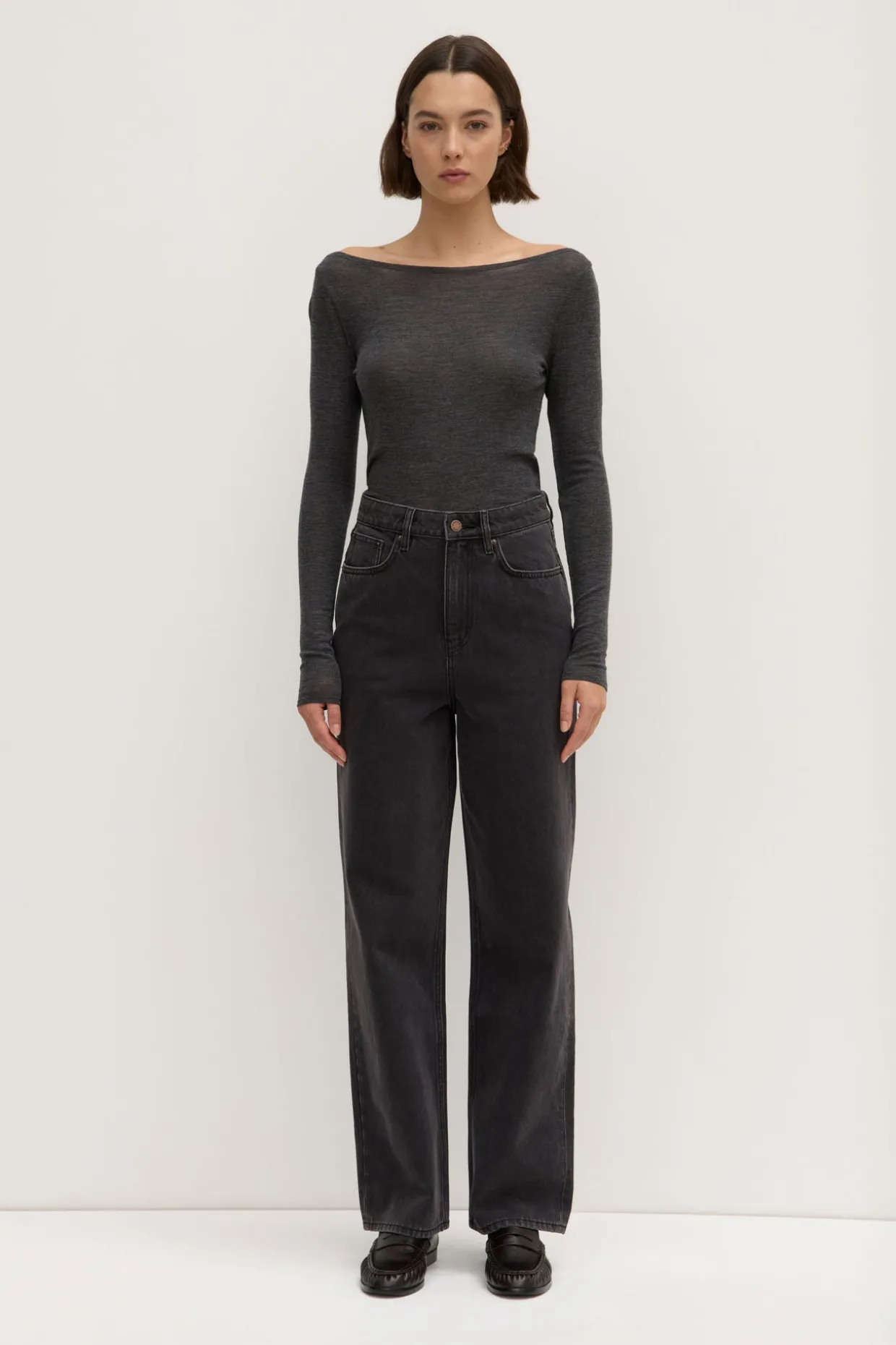 High Waist Straight Jean