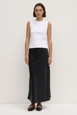 Irina Silk Bias Skirt