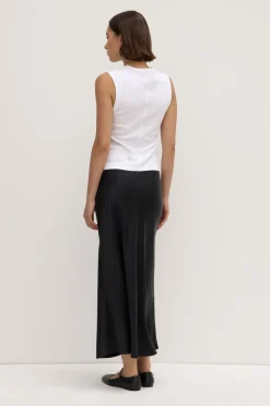 Irina Silk Bias Skirt