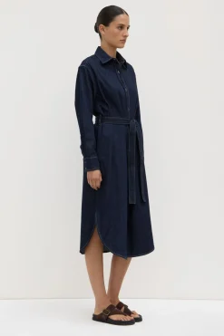 Kiera Recycled Denim Midi Shirt Dress