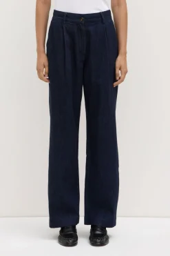 Kiera Recycled Denim Pleat Front Pant