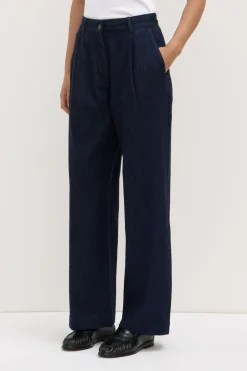 Kiera Recycled Denim Pleat Front Pant