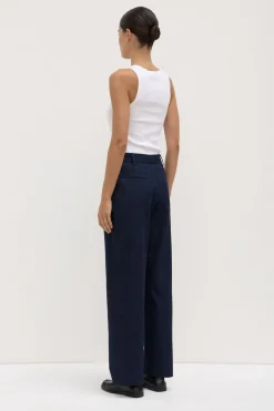 Kiera Recycled Denim Pleat Front Pant