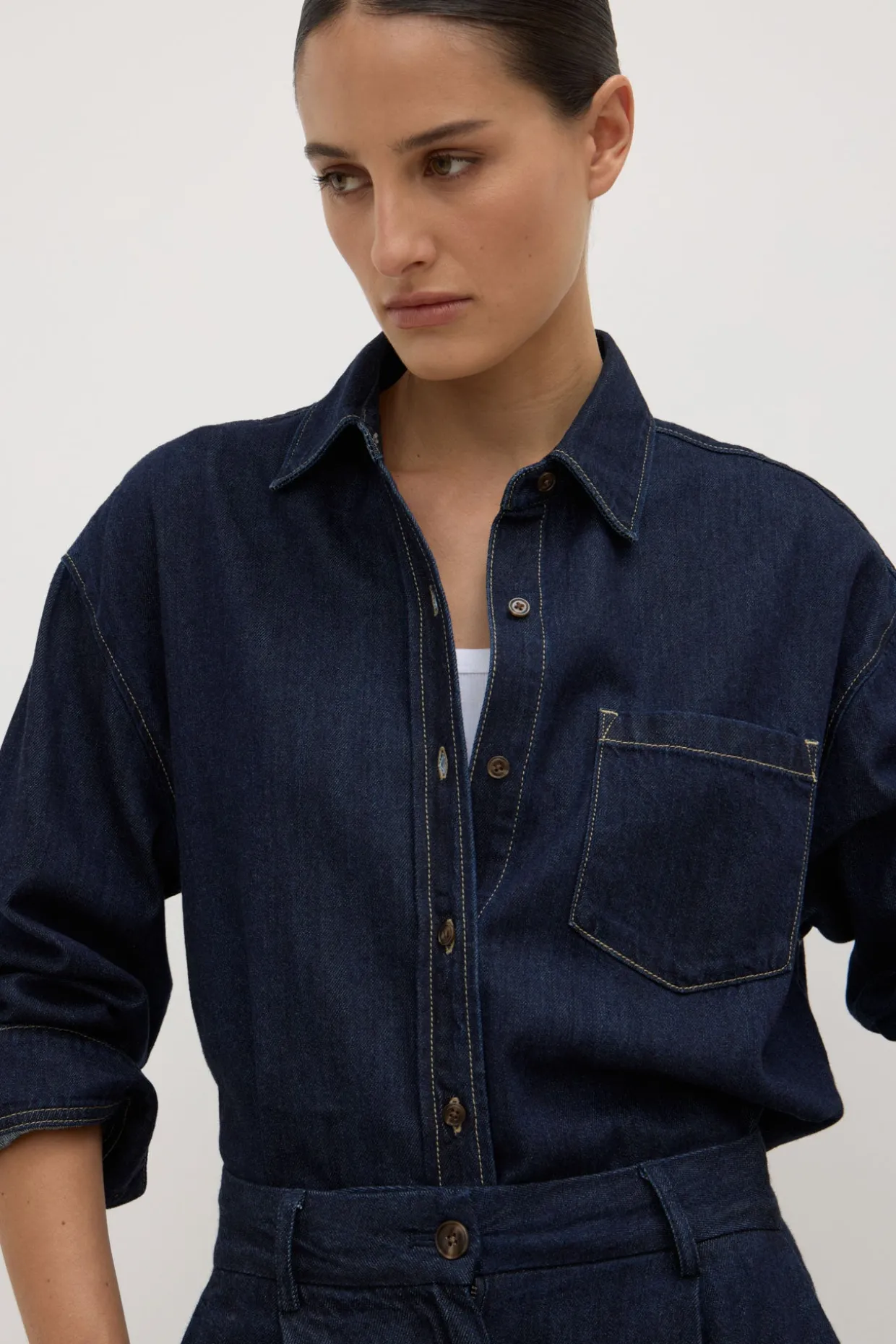 Kiera Recycled Denim Shirt