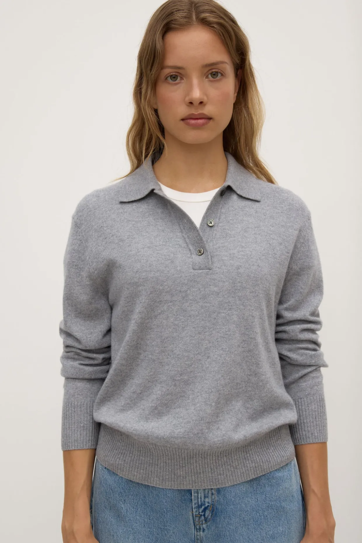 Lara Cashmere Knit Polo