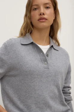 Lara Cashmere Knit Polo