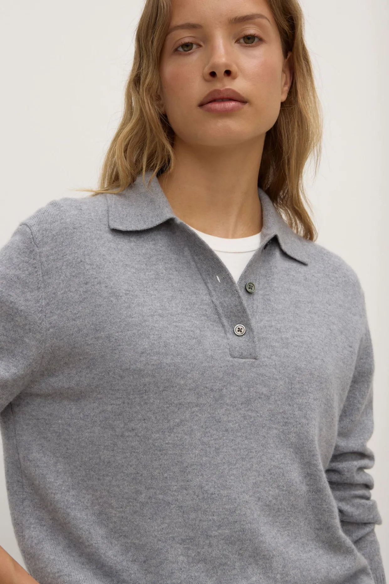 Lara Cashmere Knit Polo
