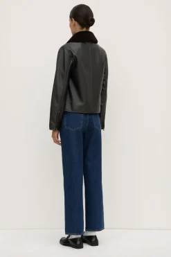 Leather Bomber Jacket