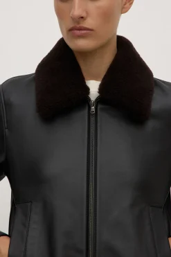 Leather Bomber Jacket