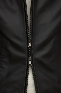 Leather Bomber Jacket