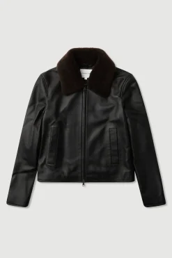 Leather Bomber Jacket