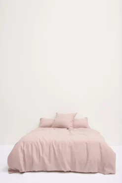 Linen Duvet Cover Rose