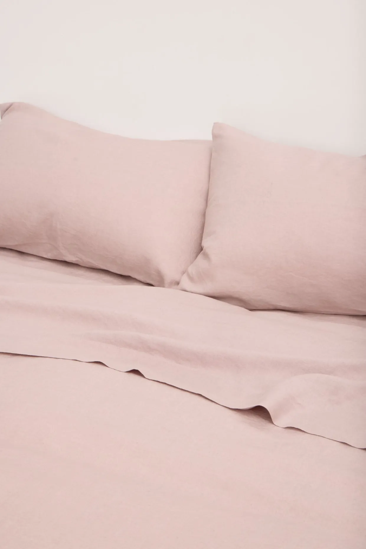 Linen Duvet Cover Rose