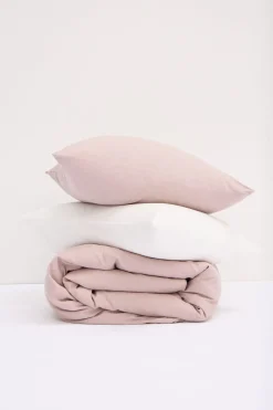 Linen Duvet Cover Rose