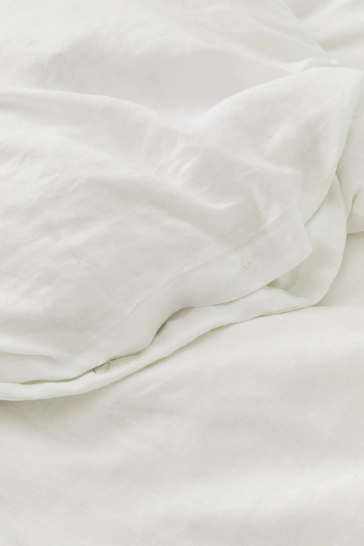Linen Duvet Cover White