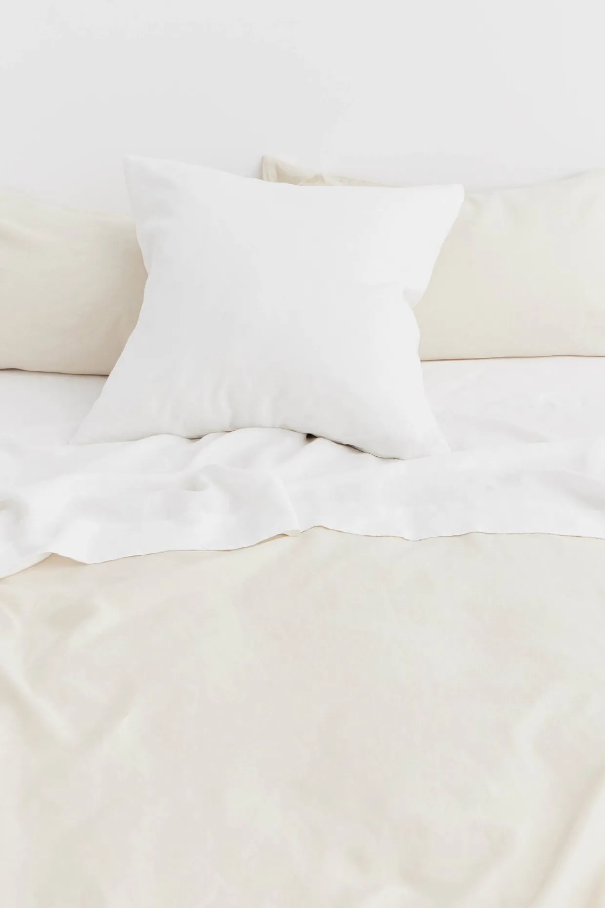 Linen European Pillow Case White