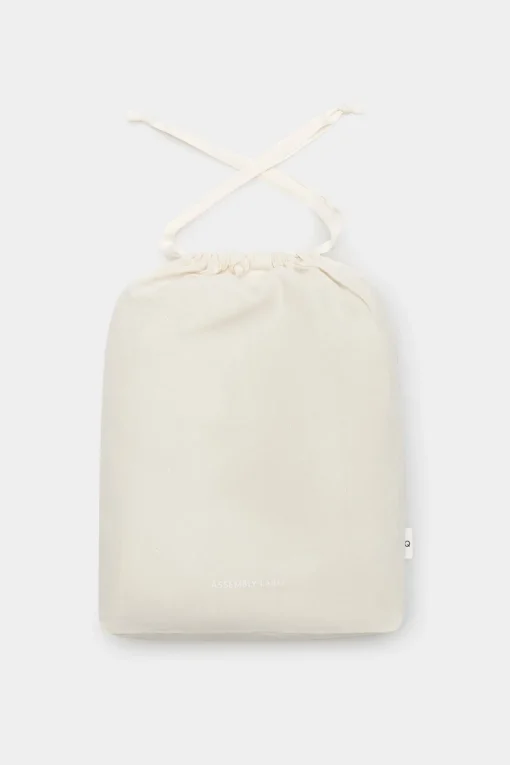 Linen Fitted Sheet Ocean Stripe