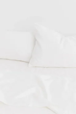 Linen Flat Sheet White