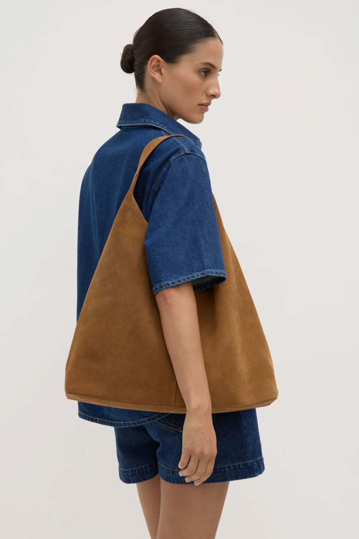 Neve Suede Shoulder Bag
