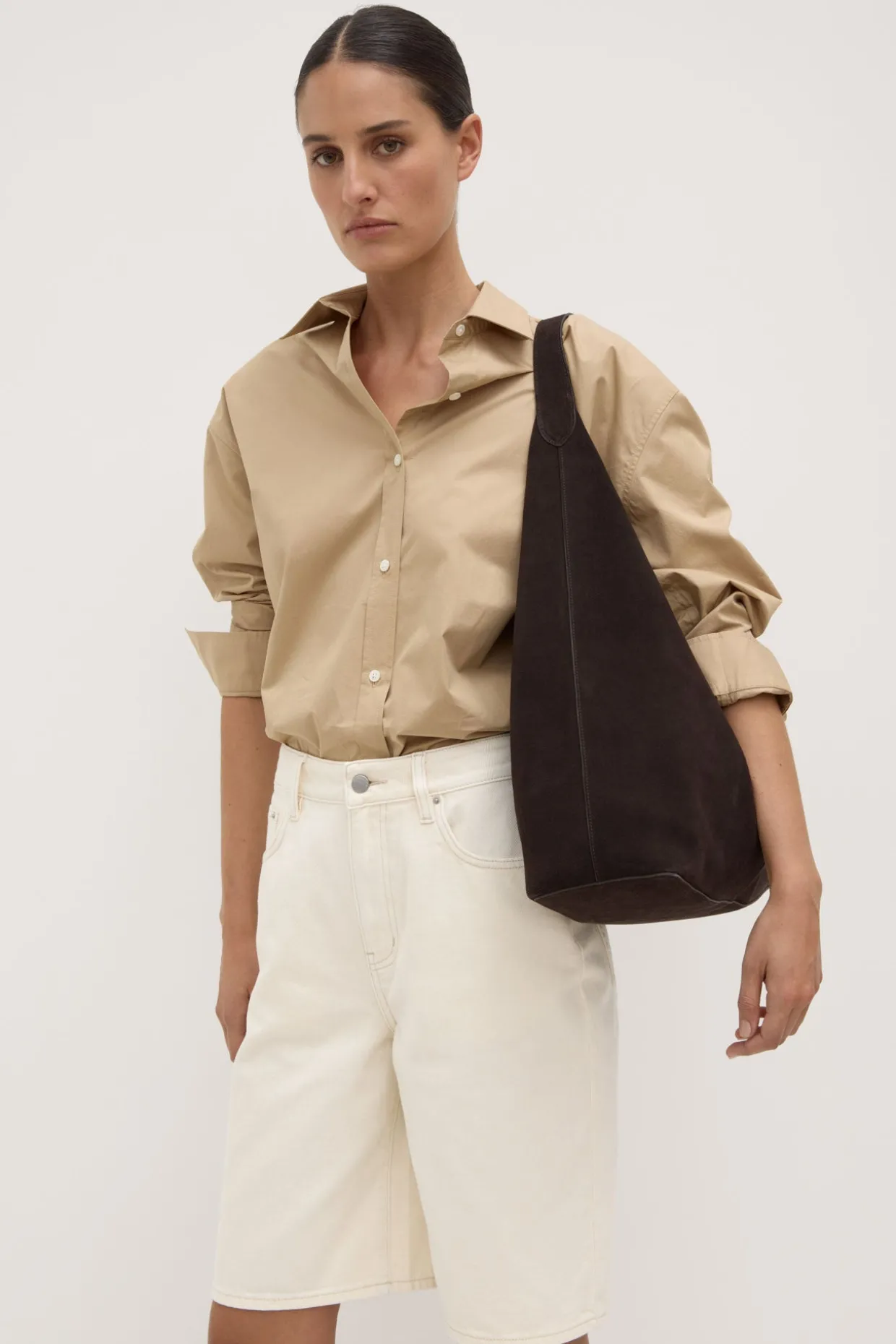 Neve Suede Shoulder Bag