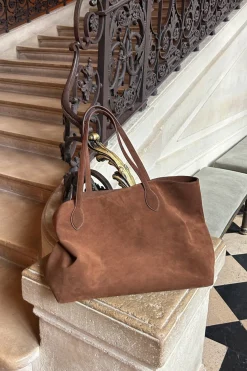 Olivia Suede Tote Bag
