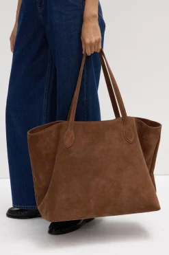Olivia Suede Tote Bag