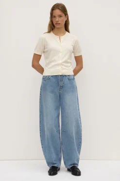 Semra Cotton Cashmere Short Sleeve Cardigan