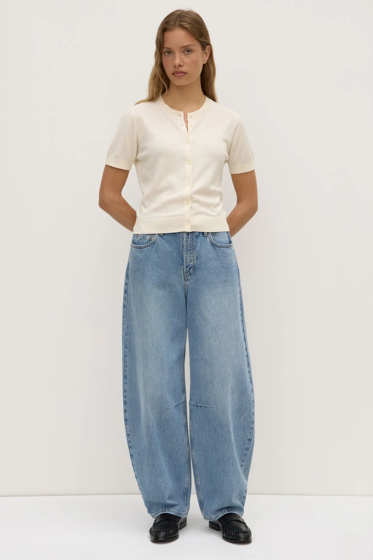 Semra Cotton Cashmere Short Sleeve Cardigan