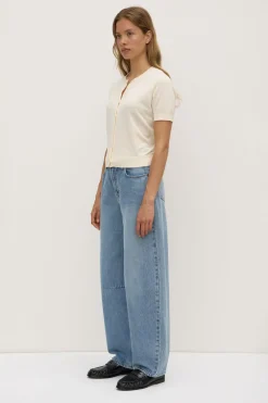 Semra Cotton Cashmere Short Sleeve Cardigan