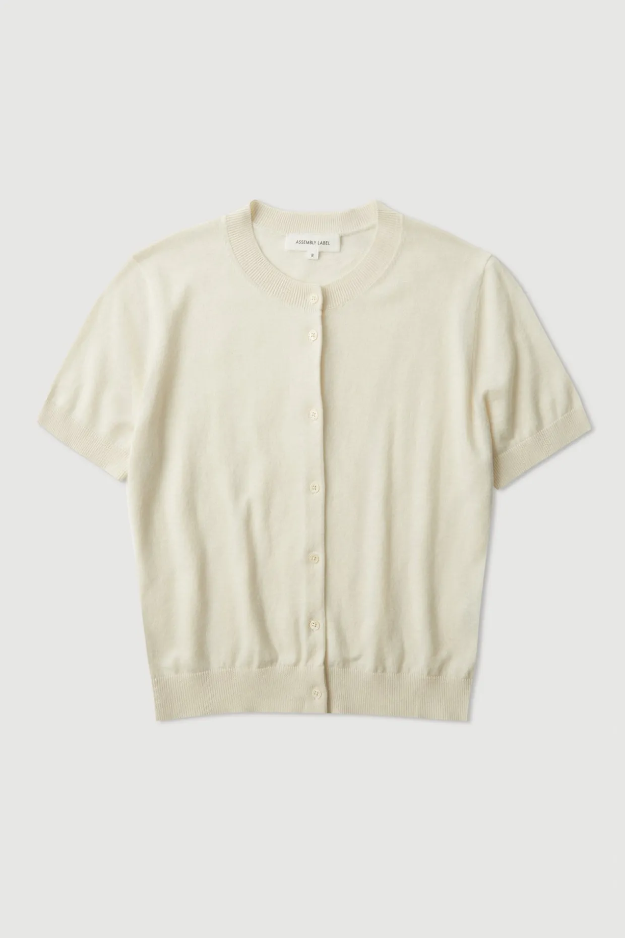 Semra Cotton Cashmere Short Sleeve Cardigan