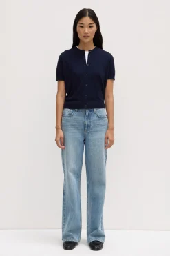 Semra Cotton Cashmere Short Sleeve Cardigan