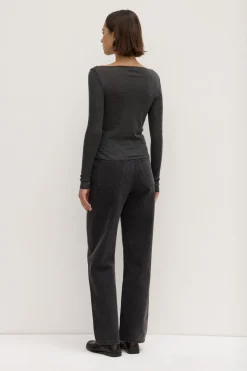 Shannon Wool Bateau Long Sleeve Top