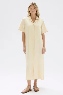 Silk Resort Shirt Dress