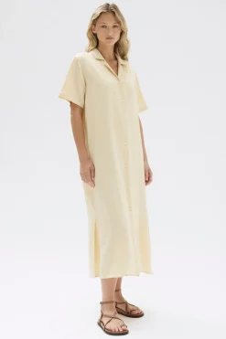 Silk Resort Shirt Dress