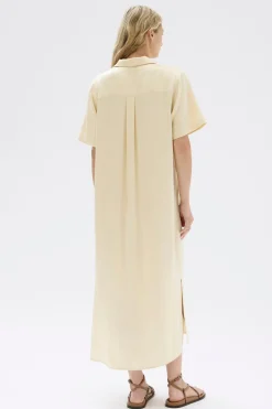 Silk Resort Shirt Dress