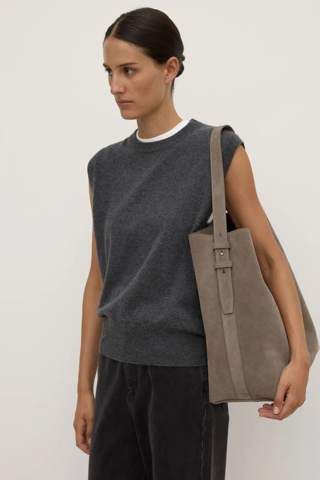 Sonny Suede Shoulder Bag