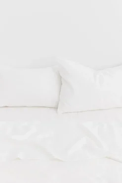 Standard Linen Pillow Cases White